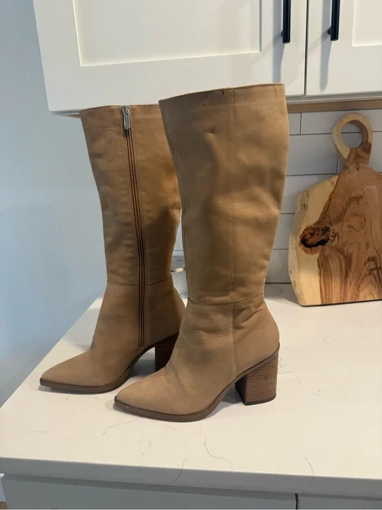 Steve Madden Tove Pointed Toe Boots in Nubuck