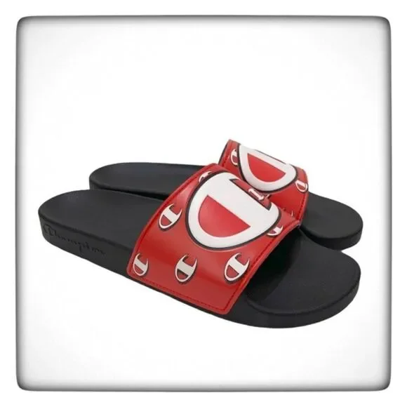 NIB Champion IPO Repeat C Boy's Slide Sandals 6