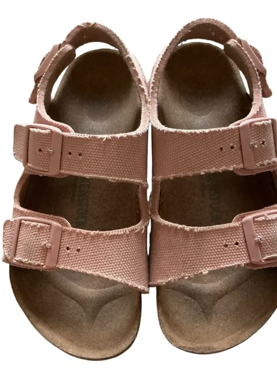 Birkenstock Milano kids girls vegan textile sandals size 30 /12 US