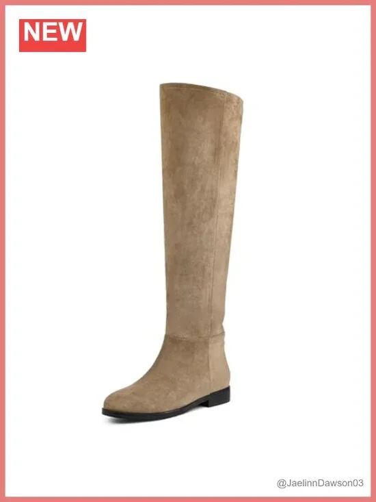 Women's 3-Way Wear Suede Knee High Boots Convertible Fold Over Slouchy Comfort