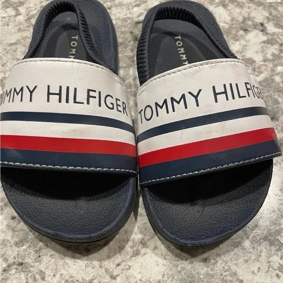 Tommy Hilfiger Blue and White toddler Sandals size 9
