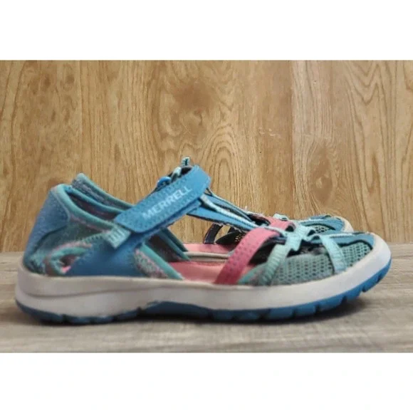 Merrell Dragonfly Sandals‎ Youth Size 1 Blue Pink