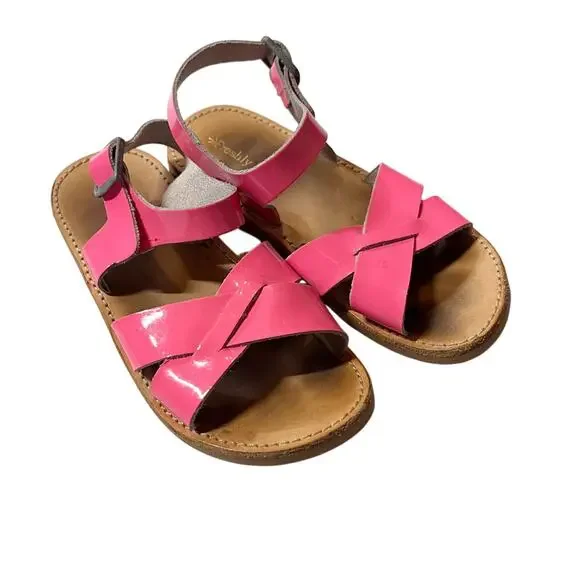 Freshly Picked Neon Pink Patent Leather Saybrook Sandals - 11