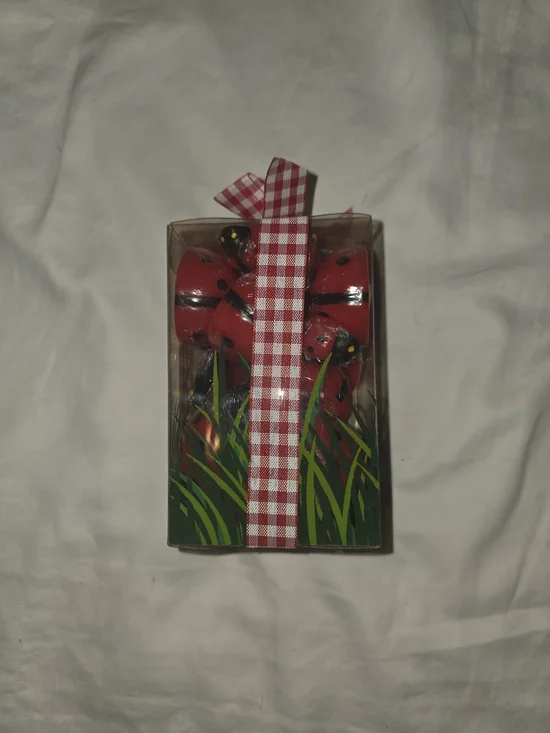 Crate & Barrel Red Ladybug Decorative Floating Candles