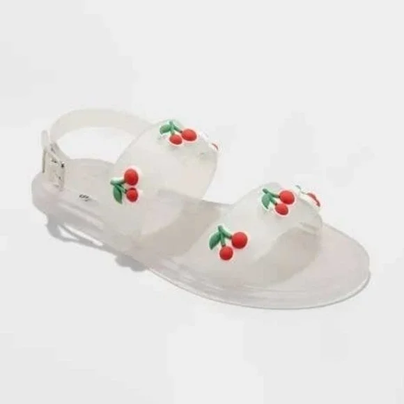Girls' Art Class Cherry Red Saniah Jelly Sandals 3 New With Tags
