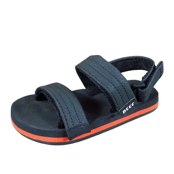 Reef Little Ahi Convertible Toddler Sandals Size 8‎ Water Beach Black Red