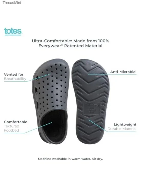 Kids' Waterproof Clog Sandals with Strap - Lightweight & Breathable