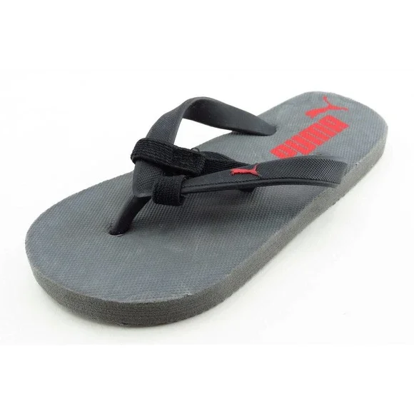 Puma Unisex Toddler Flip Flops Size 10-11 Gray‎ Synthetic Lightweight Comfort