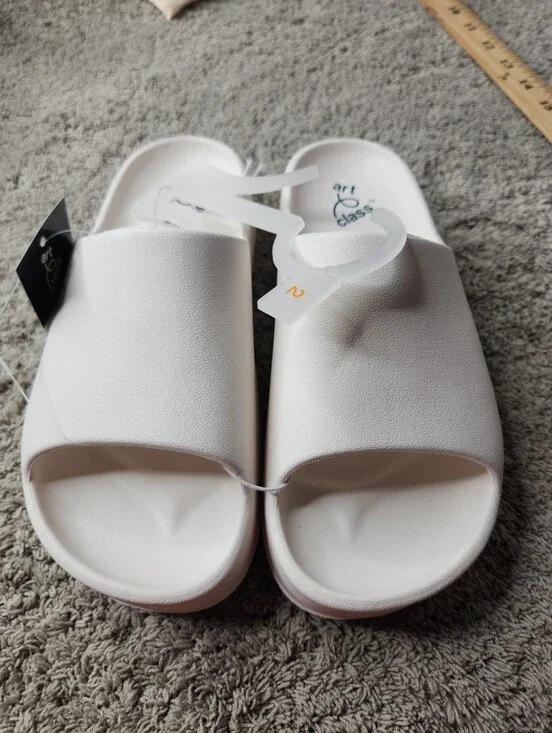 Kids' Edie Platform Slip-On  Slide Sandals - art class White 2