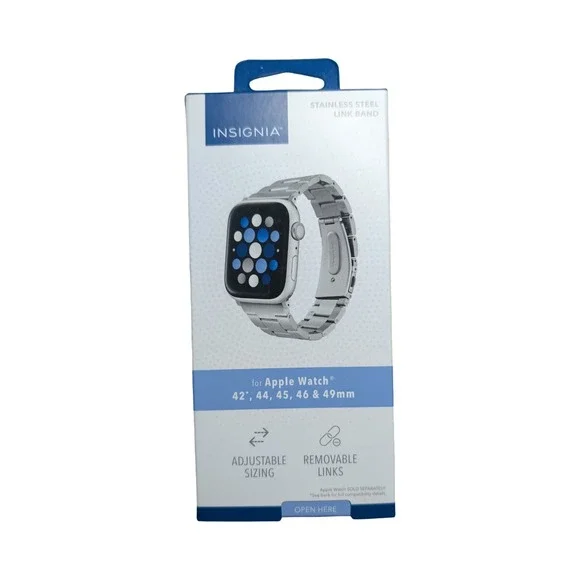 11-U Insignia Stainless Steel Link Band for Apple Watch 42, 44, 45, 46, & 49mm ⬇