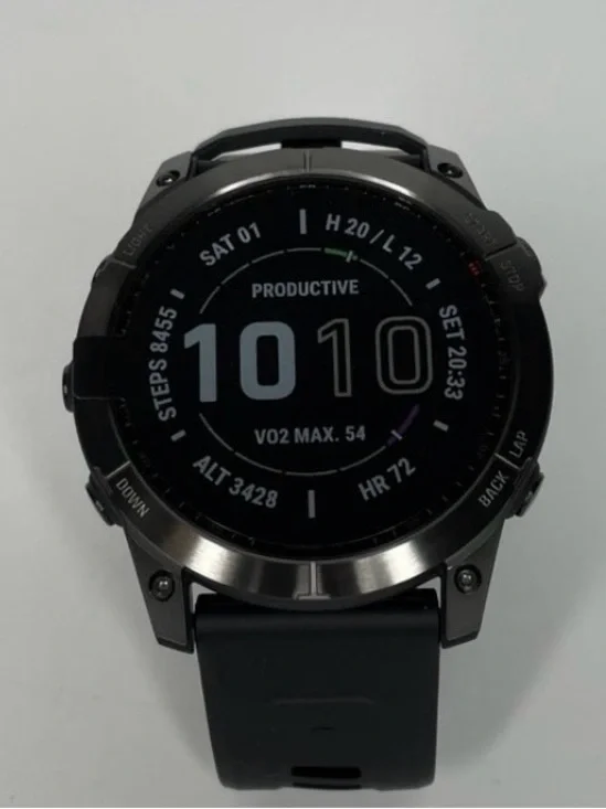 garmin Fenix 7X Sapphire Solar Smartwatch - Black
