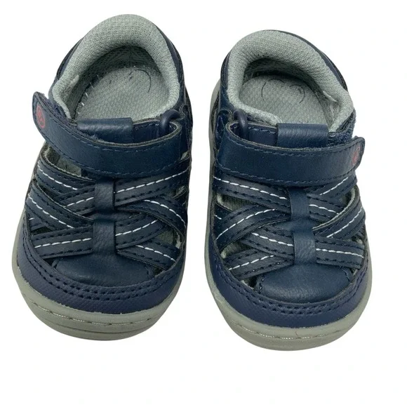 Stride‎ Rite 360 Kids Size 3M Amos 2.0 Sneaker Fisherman Sandal Blue Walking