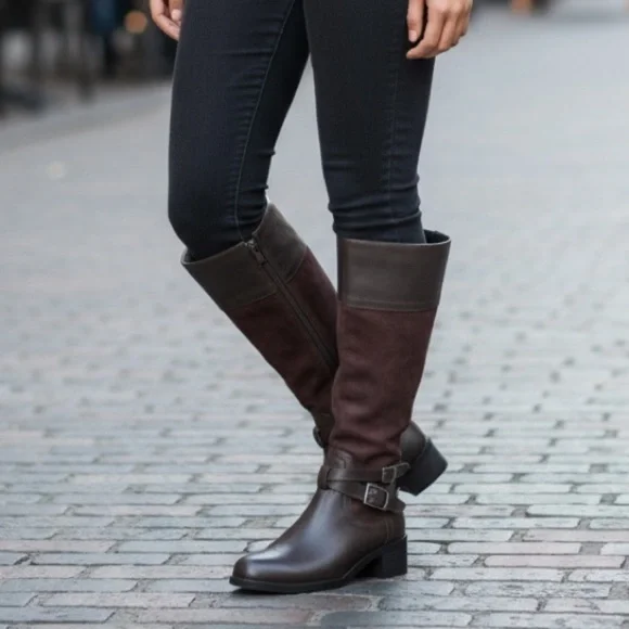Franco Sarto Suede Leather Brown Boot
