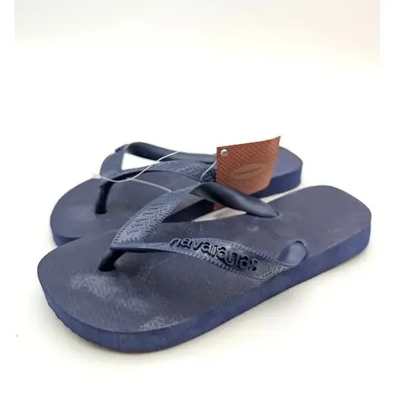 Havaianas Flip Flop Thong Sandals Unisex Kids' Navy Blue Size US3/4Y EU35/36