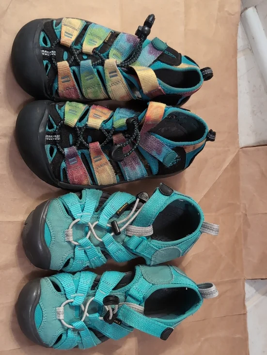 Keen Kids Dual-Pair Sandal Sneakers in Teal and Multicolor