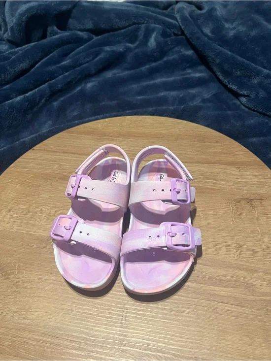 Cat & Jack Girls Lavender Pink Adjustable Buckle Sandals