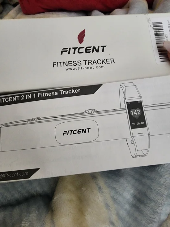 Black Fitness Tracker - Heart Rate & Activity Monitor