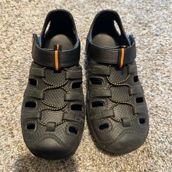 Kids Black Sandals
