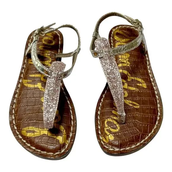 NWT Sam Edelman Gigi Glitter Sandals Size 13