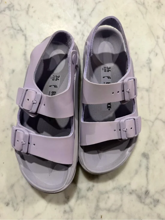 Birkenstock Kids Lavender Two-Strap EVA Sandals