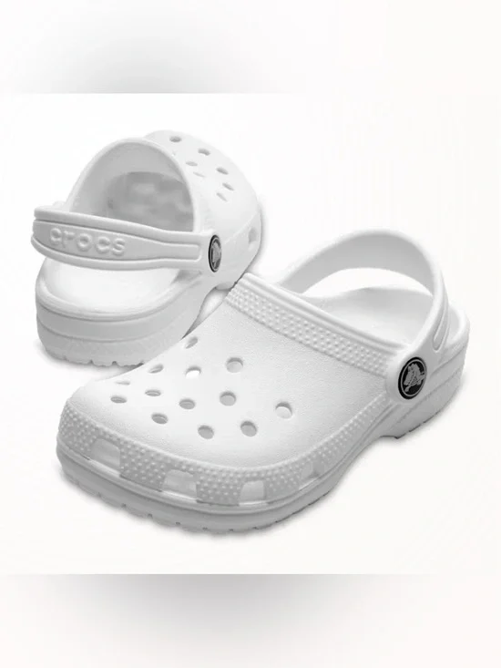 CROCS Kids Classic Clog in White