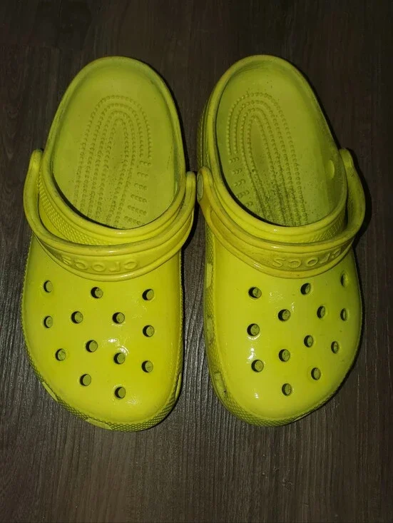 CROCS Kids' Classic Clog in Yellow