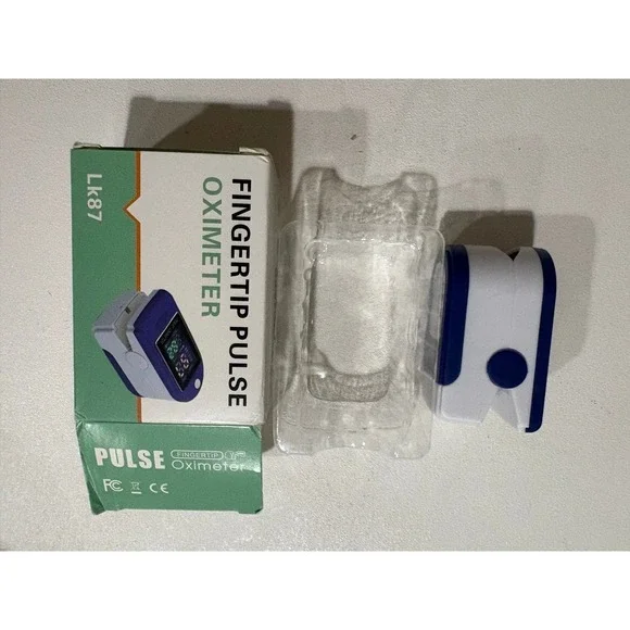 Fingertip‎ Pulse Oximeter SpO2 Blood Oxygen Saturation Monitor LK87 - Blue - New