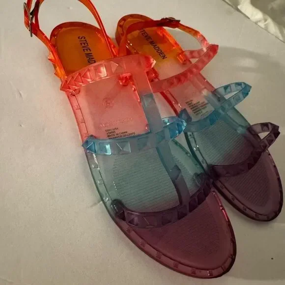 Steve-madden Orange and Blue Sandals