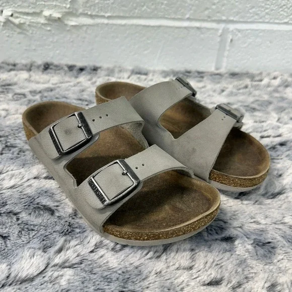 Birkenstock Arizona Slide Sandals Gray Double Buckle / Kids 32 US 1-1.5