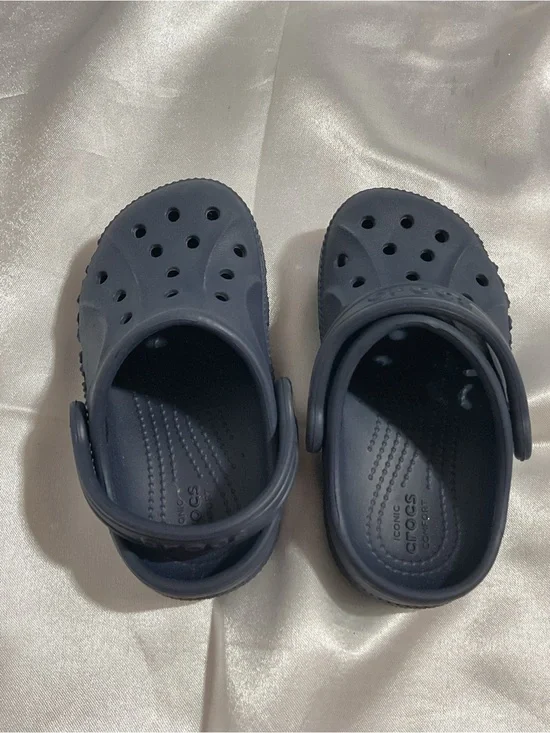 CROCS Kids Navy Classic Clog Sandals