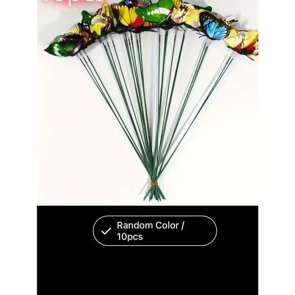 *NEW* Set of18 assorted bobble butterflies for wreaths, bouquets, arrangements