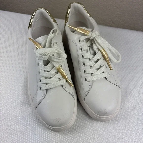 Kate‎ Spade Size 8.5 New York Lift Platform Sneaker White Leather
