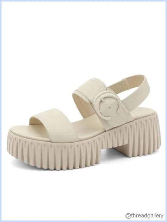 Womens Platform Sandals Chunky Wedge Heel Comfortable Arch Support Lightweight