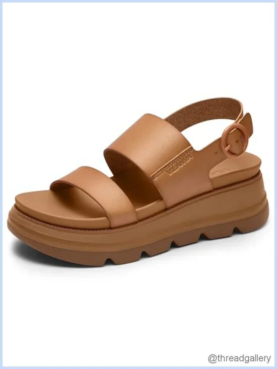 Women's Platform Wedge Sandals with Arch Support Non-Slip Summer Walking Shoes