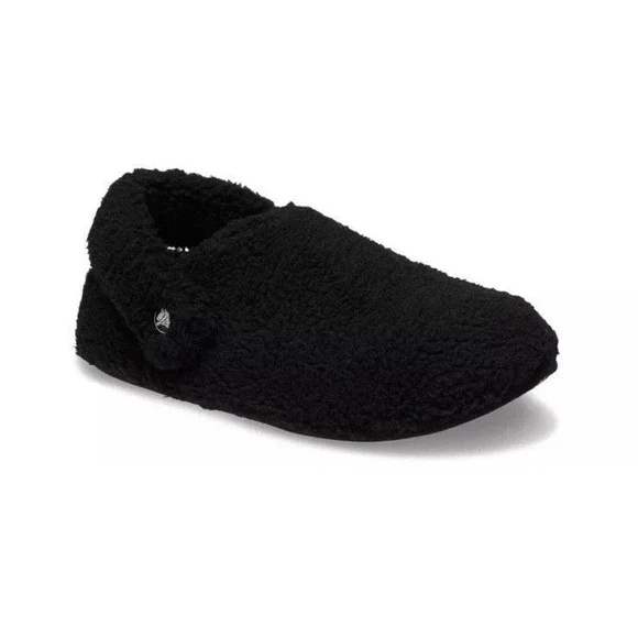Crocs Classic Cozzzy Slipper K Black Faux Fur Lined Kids Size c11 210856-001