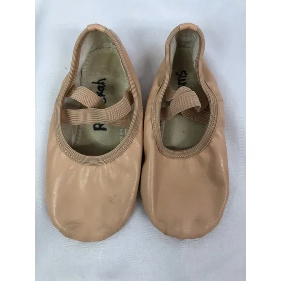 Pre-Owned Dance Ballet Shoes Stelle Child 10M Leather Single Strap Full Sole