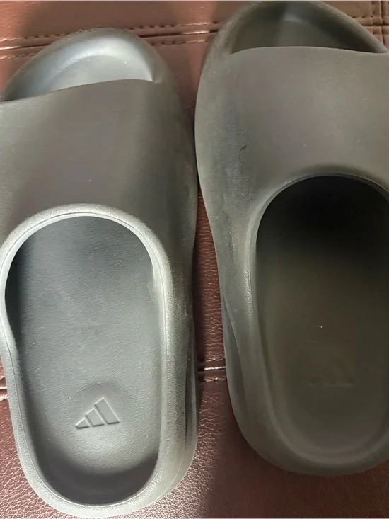 adidas Kids Black Slip-On Foam Slides