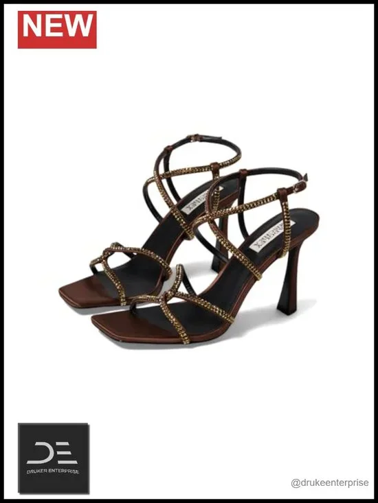 Badgley Mischka Brooke Strappy Bejeweled Stiletto Sandal Heels
