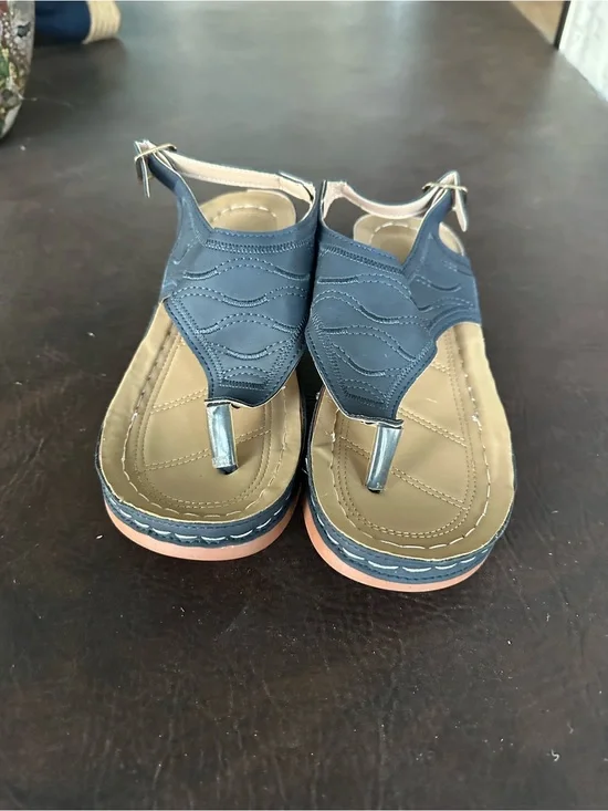 Navy Blue Thong Sandals - Comfortable Everyday Wear