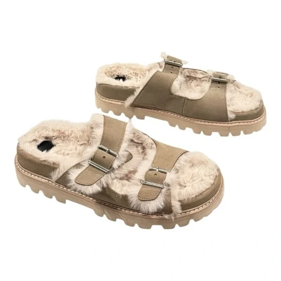 DOLCE VITA Cushioned Comfort Neelo Slip On Round Toe Sandals Size 9.5