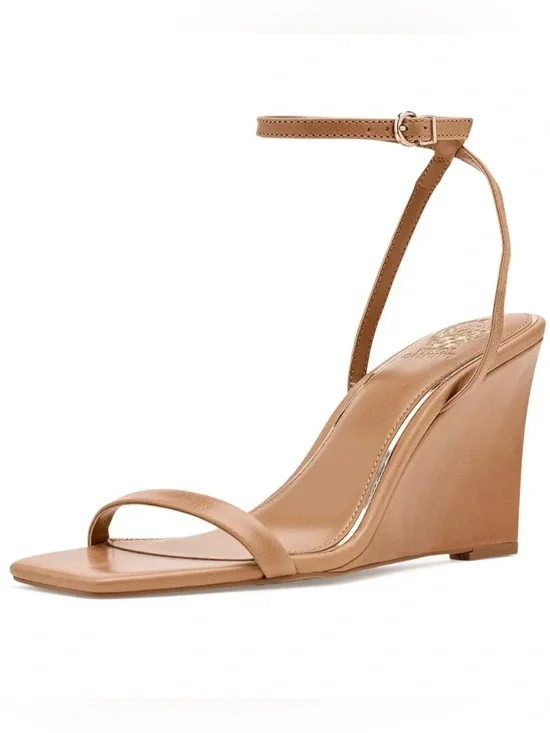 NEW Vince Camuto Ambee Ankle Strap Wedge Sandals in Cortado