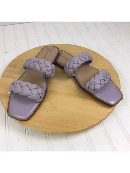 Time & Tru  Lavender Slide Sandals NEW Womens Size 11