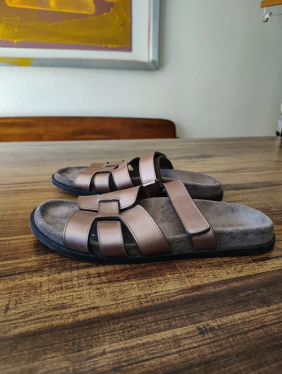 M.Gemi Emanuela in cocoa Leather Size 40 9 Sandals