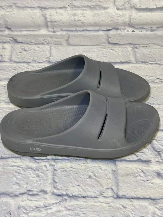 OOFOS OOAHH Recovery  Comfort Slide Gray Unisex Adult W-10/ M-8