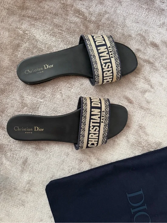 Authentic Dior Slide Sandals