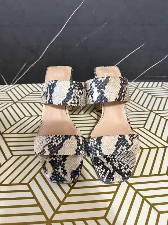 BP. Karly Women's Animal Print Block Heel Sandal | Size 8.5