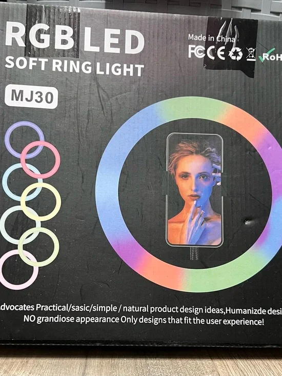 RGB LED Soft Ring Light - Multicolor