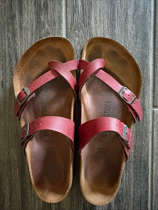 Birkenstock- Mayari Birkoflor- Red- size 38