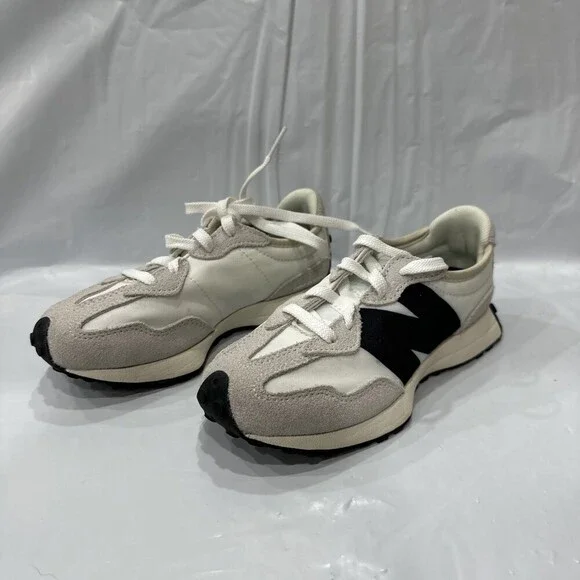 New Balance 327 Sneakers Kids US 12.5Y Silver Birch Black Running Shoes EBS973