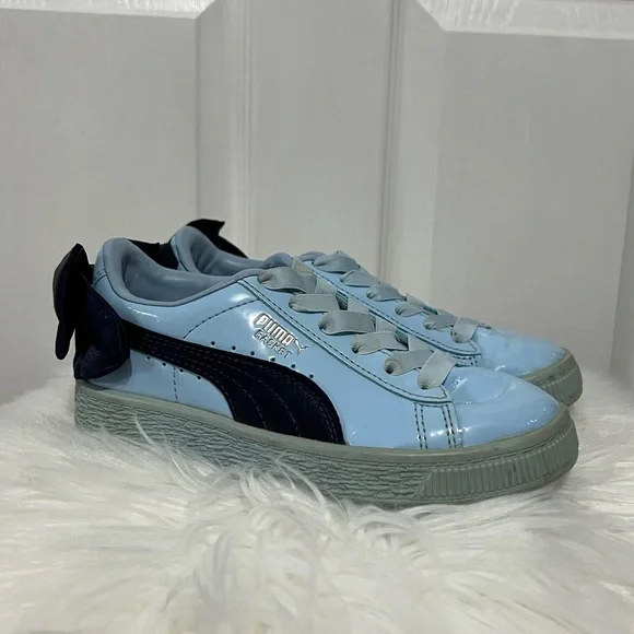 💗 Puma - Kids Blue Sneakers‎ with Bows